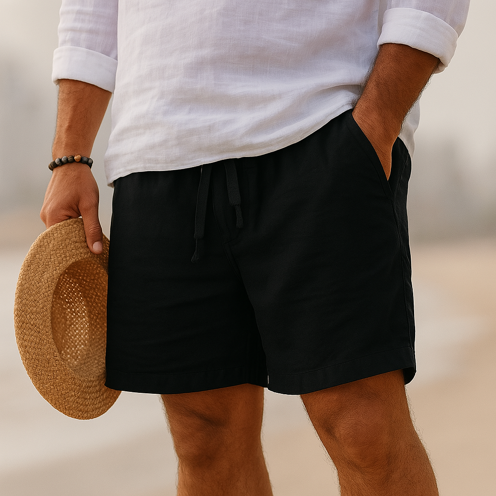 Hudson | Cotton-Linen Shorts