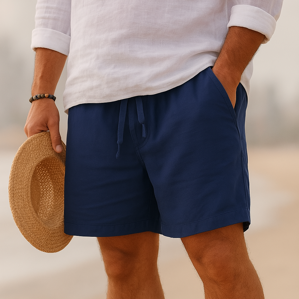 Hudson | Cotton-Linen Shorts