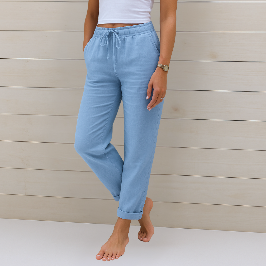 Bellamy | Drawstring Linen Pants