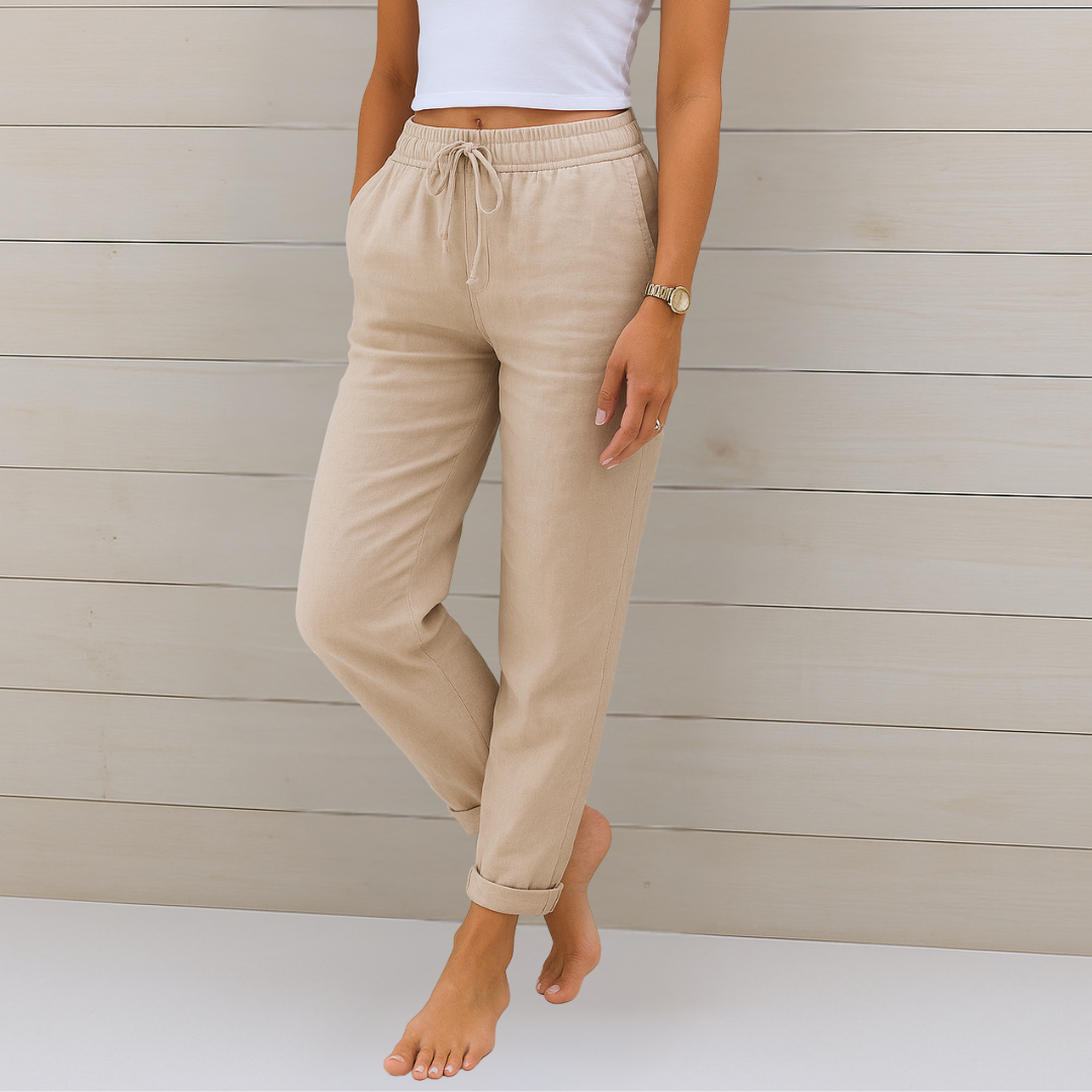 Bellamy | Drawstring Linen Pants