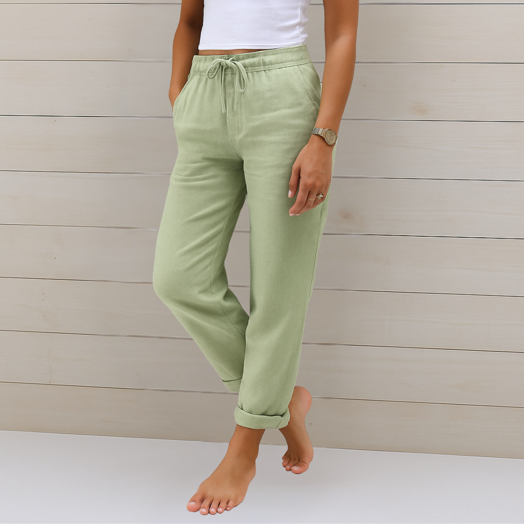 Bellamy | Drawstring Linen Pants