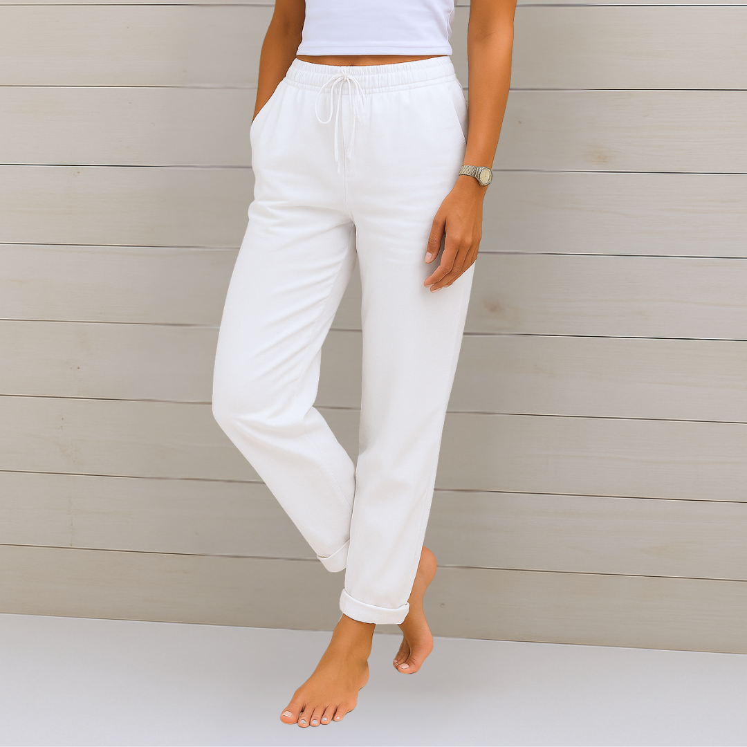 Bellamy | Drawstring Linen Pants