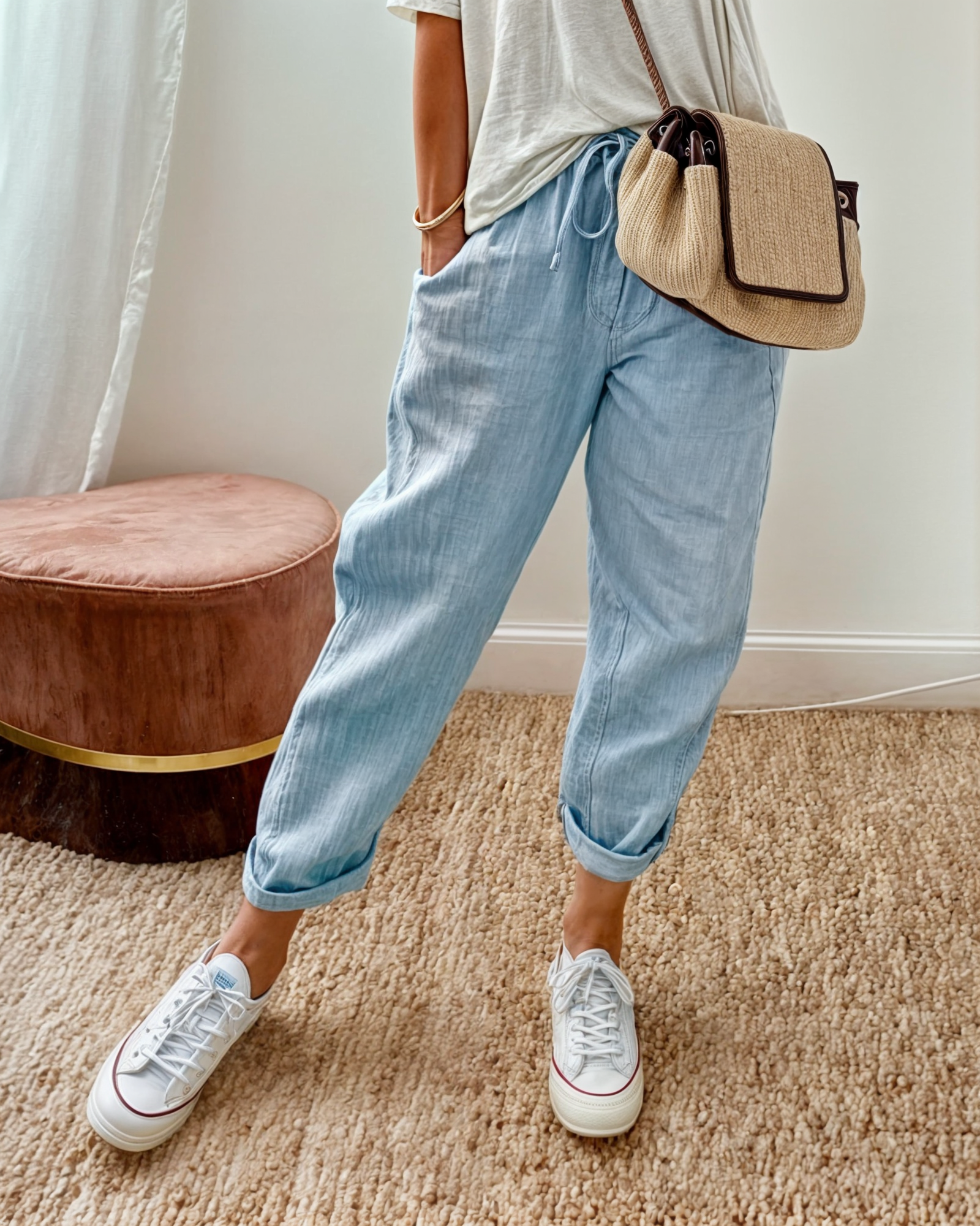 Lina | Drawstring Linen Pants