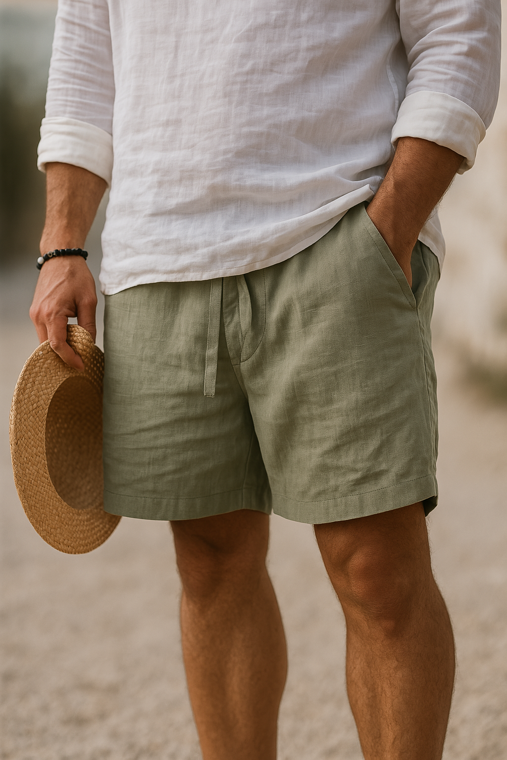 Hudson | Cotton-Linen Shorts