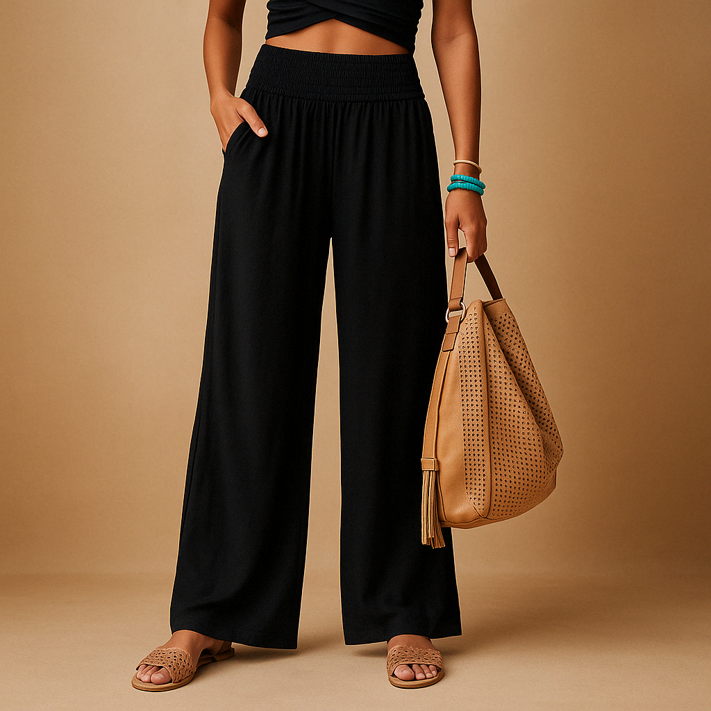 Rosalie | High Waist Wide-Leg Linen Pants