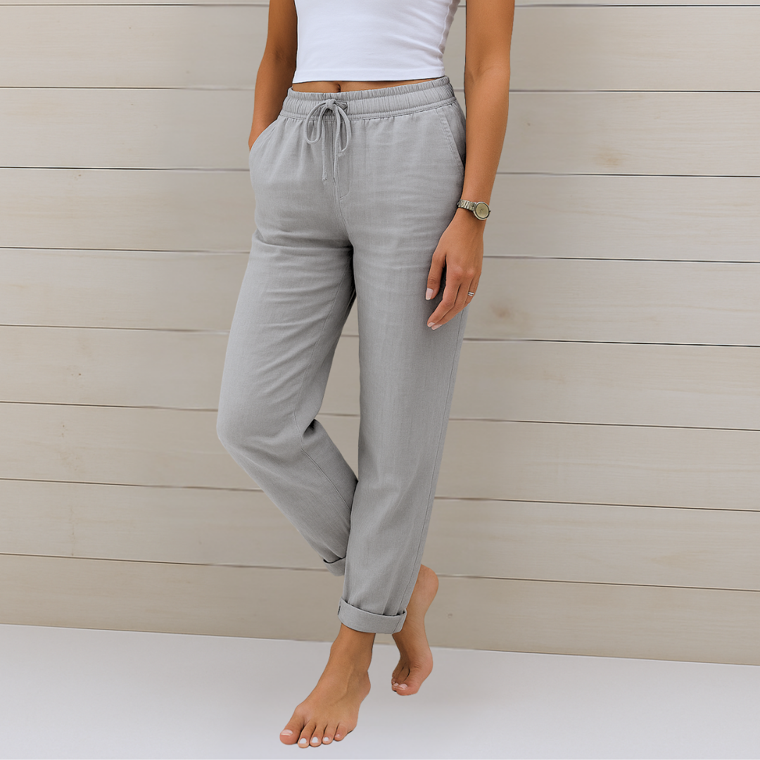 Bellamy | Drawstring Linen Pants