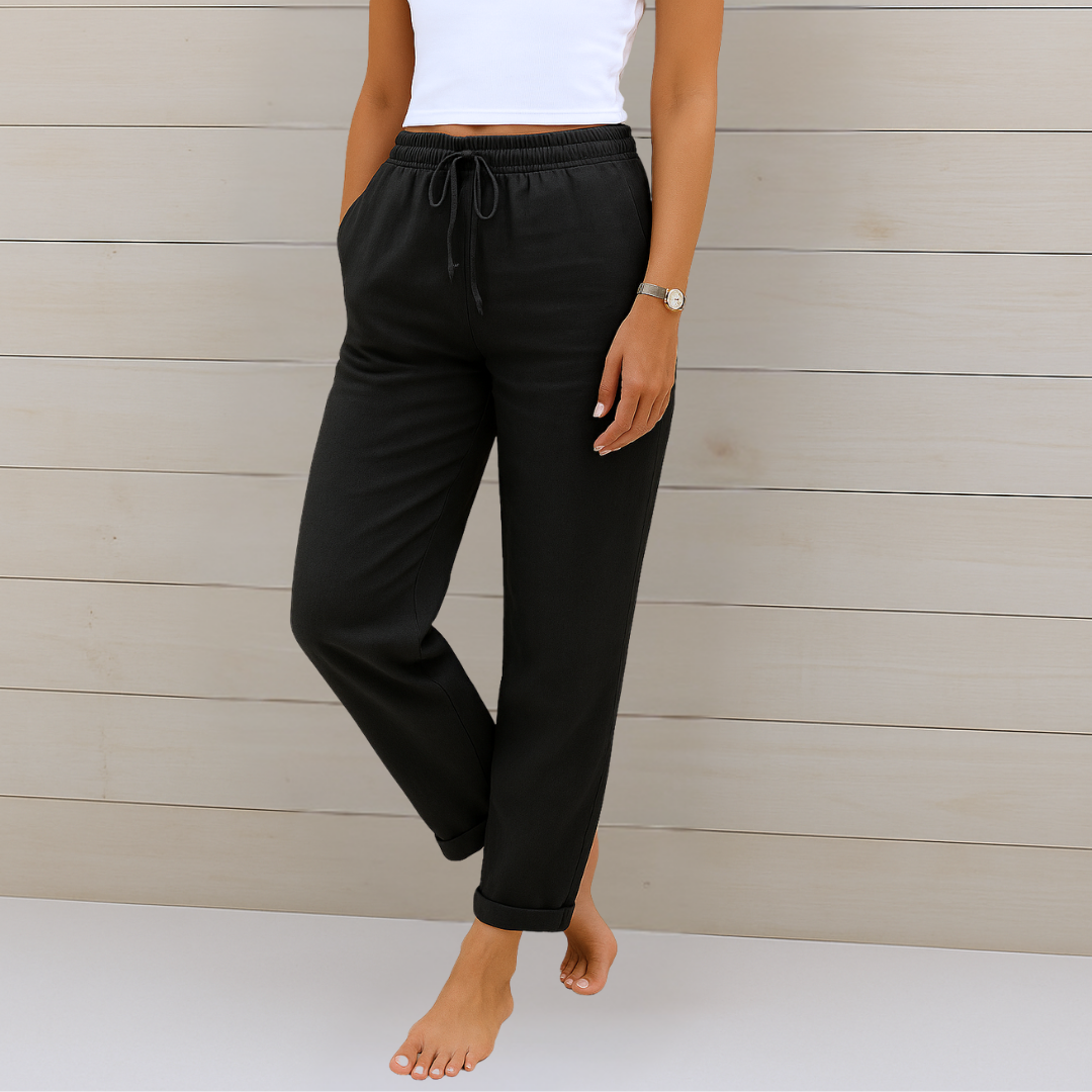 Bellamy | Drawstring Linen Pants