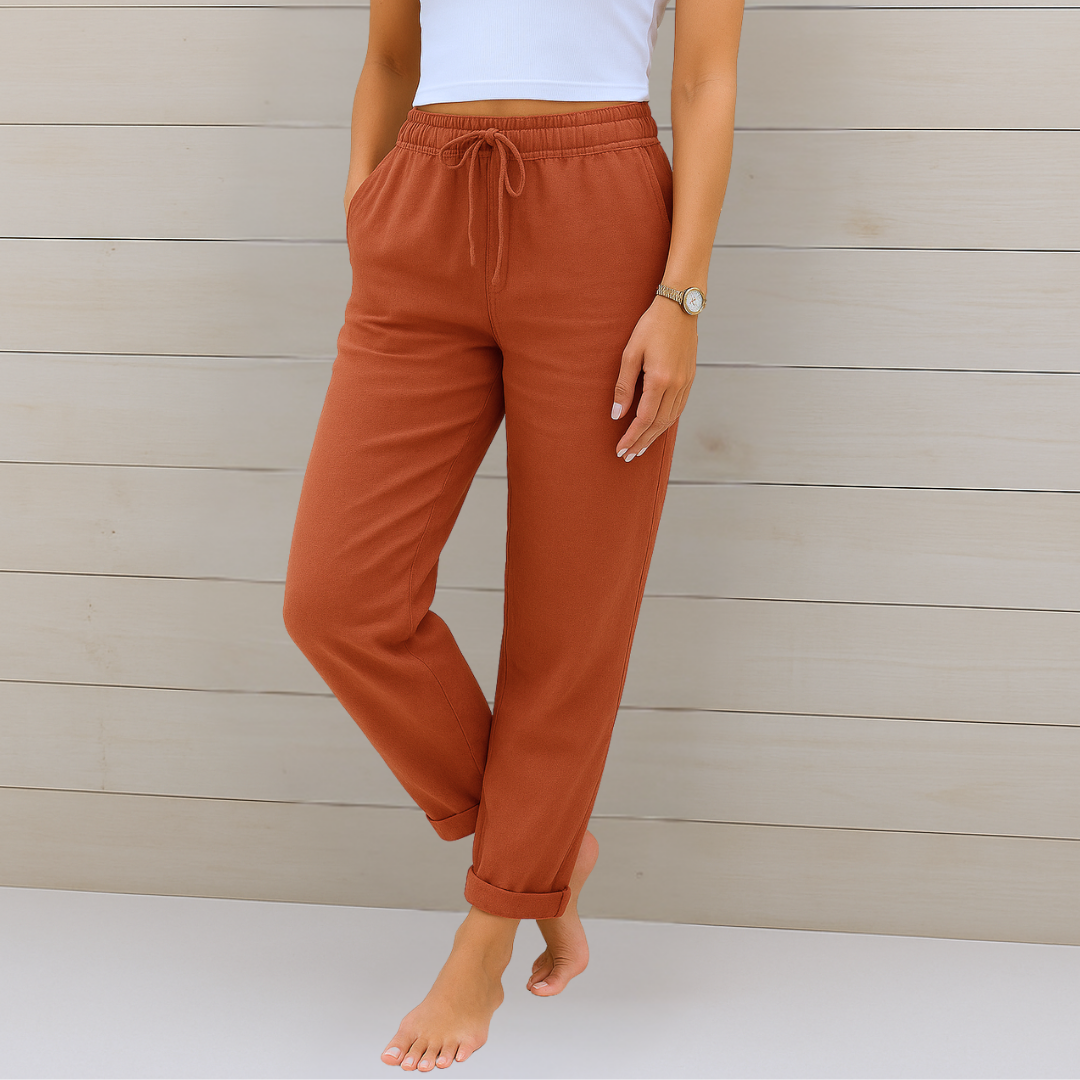 Bellamy | Drawstring Linen Pants