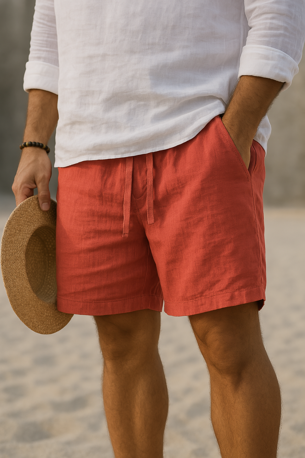 Hudson | Cotton-Linen Shorts