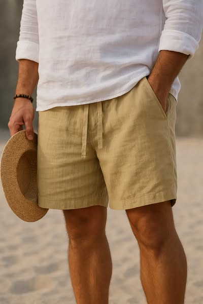 Hudson | Cotton-Linen Shorts